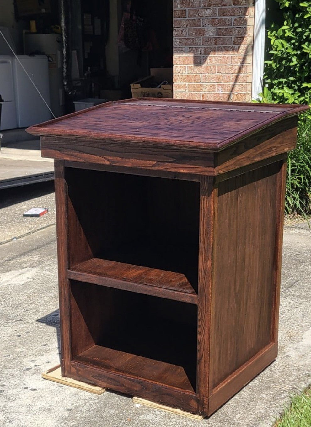 Custom Quarterdeck Wood Podium