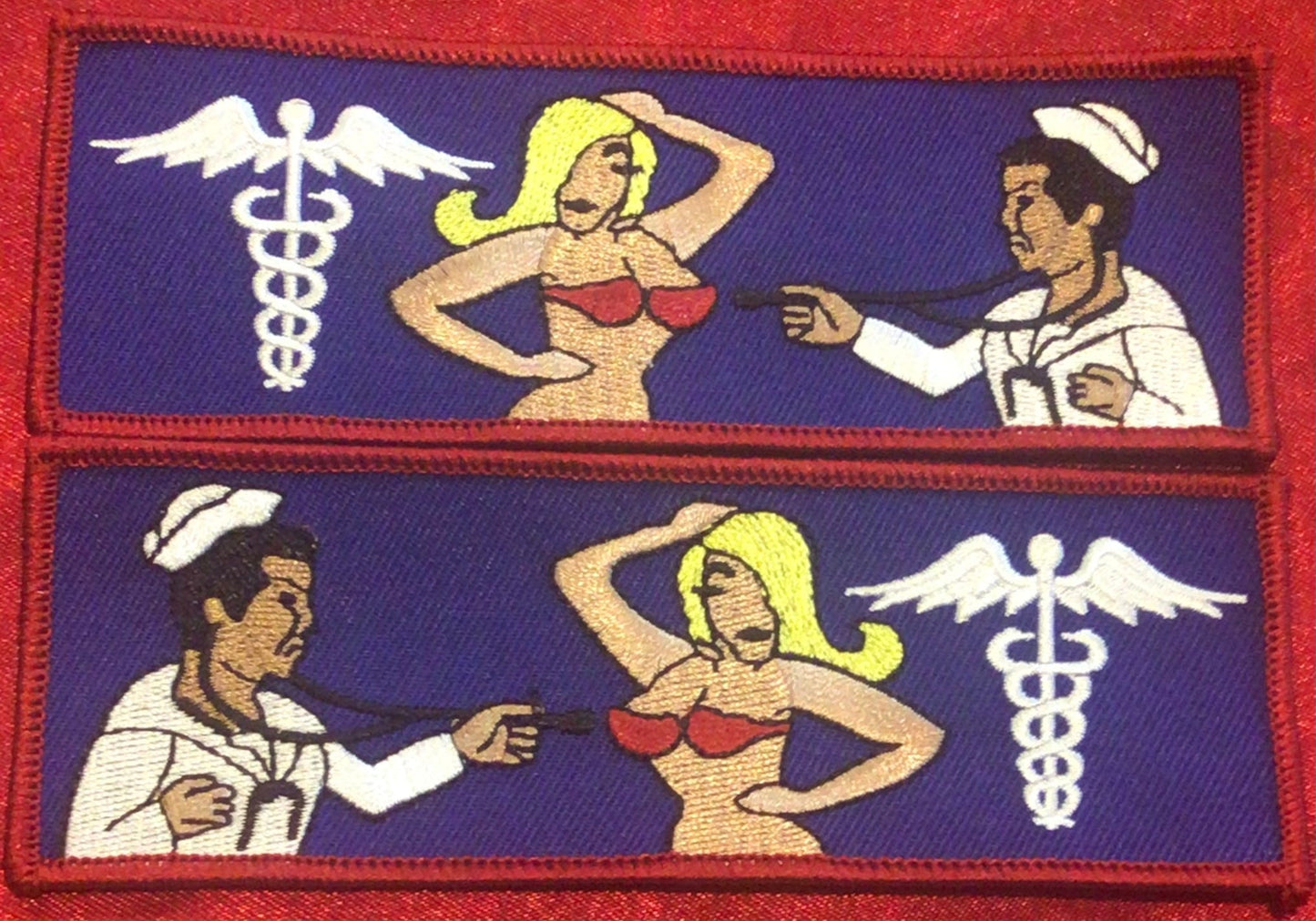 HOSPITAL CORPSMAN DOC WITH A BIKINI BABE LIBERTY CUFF SET Rev 2