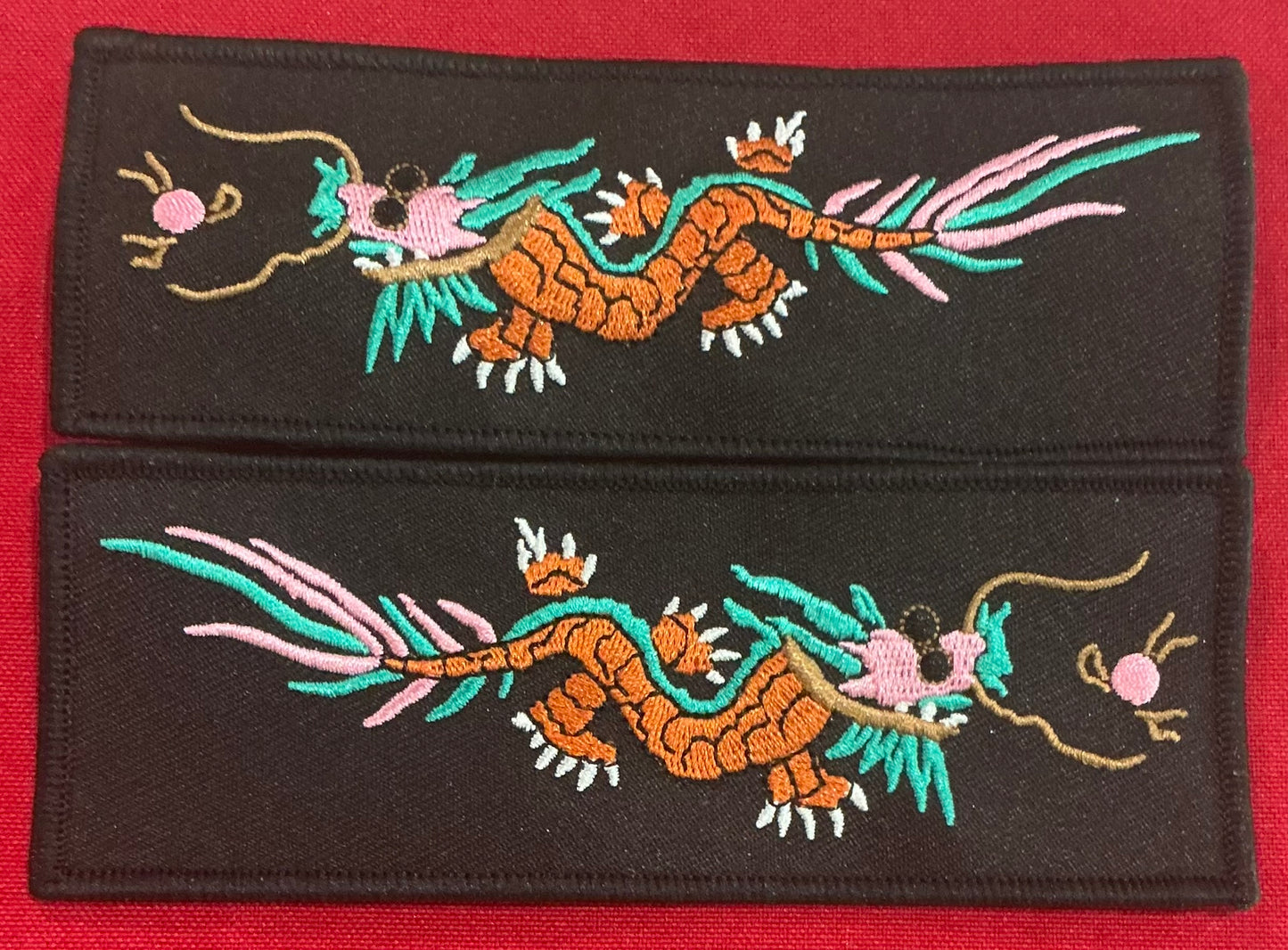 Red Body Teal Back Dragon Liberty Cuff Set