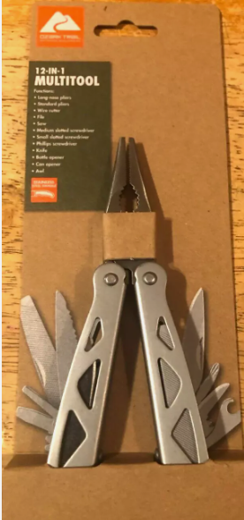 Ozark Trail Multi-Tool 12-in-1, Stainless Steel
