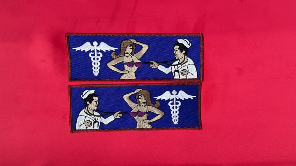 HOSPITAL CORPSMAN DOC WITH A BIKINI BABE LIBERTY CUFF SET Rev 3 Pre-order