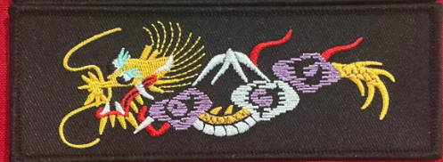 Golden White Dragon w/Mountain Single