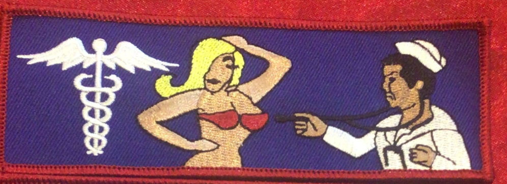 HOSPITAL CORPSMAN DOC WITH A BIKINI BABE LIBERTY CUFF Single Rev 2