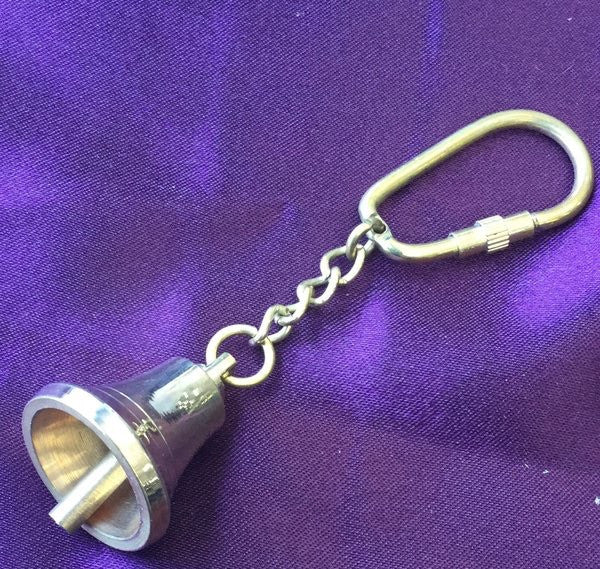 BRASS BELL KEYCHAIN