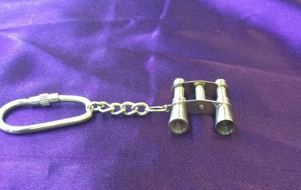BRASS BINOCULAR KEYCHAIN