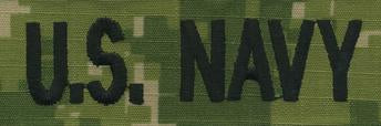 NWU Type III NAVY TAPE: U.S. NAVY WOODLAND DIGITAL