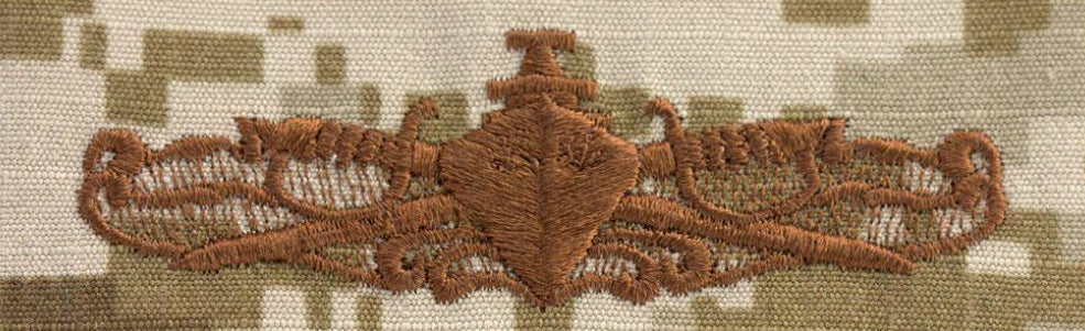 NWU Type II Warfare Devices & Breast Insignia Officer