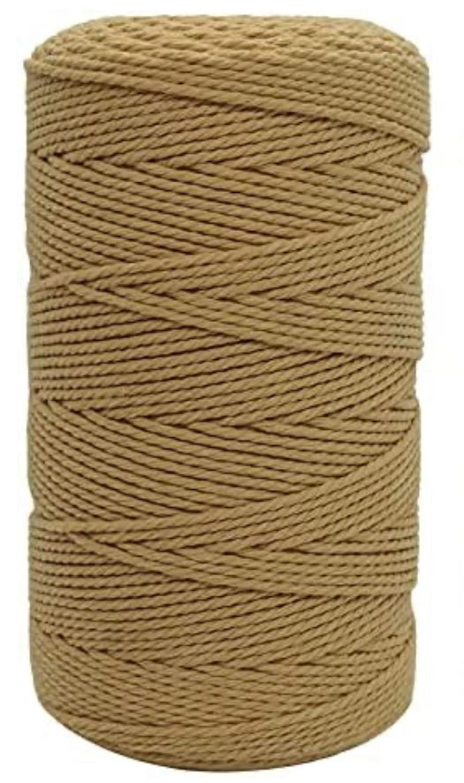 Three Strand 2mm Cotton Cord 100 ft
