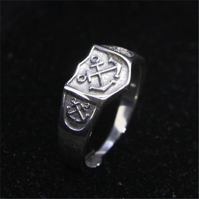 Silver Anchor Ring The Boatswain's Mate Store
