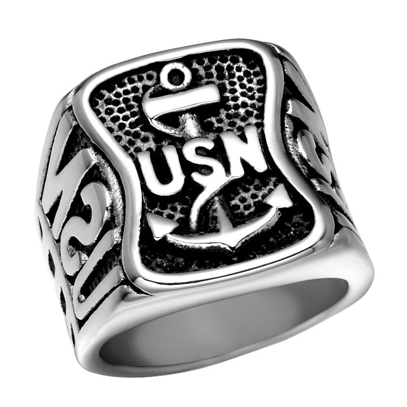 United States Navy Anchor Rings