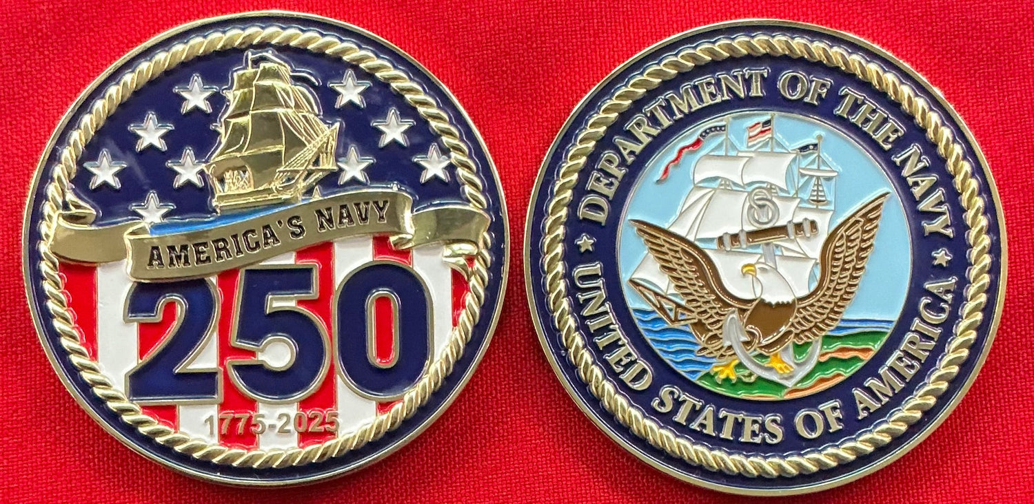 United States Military 250th Birthday Coins