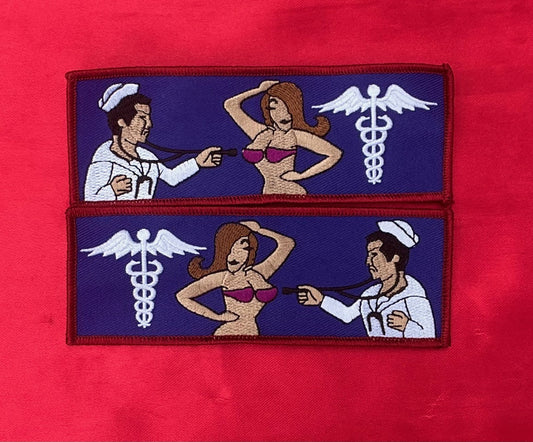 HOSPITAL CORPSMAN DOC WITH A BIKINI BABE LIBERTY CUFF SET Rev 3