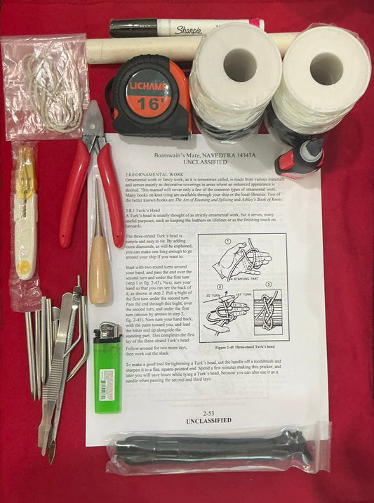 A Boatswain's Mate Lanyard Making Kit