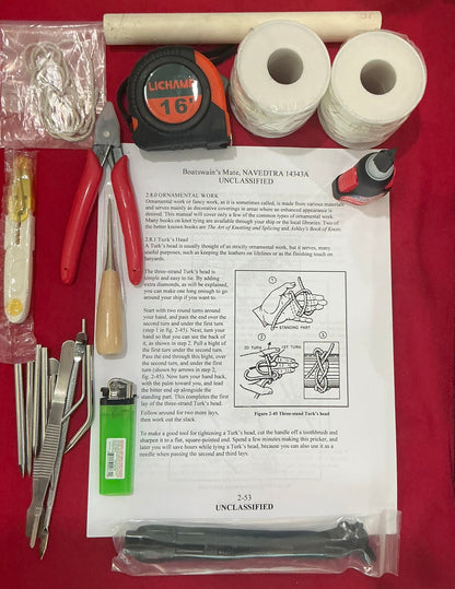 A Boatswain's Mate Lanyard Making Kit