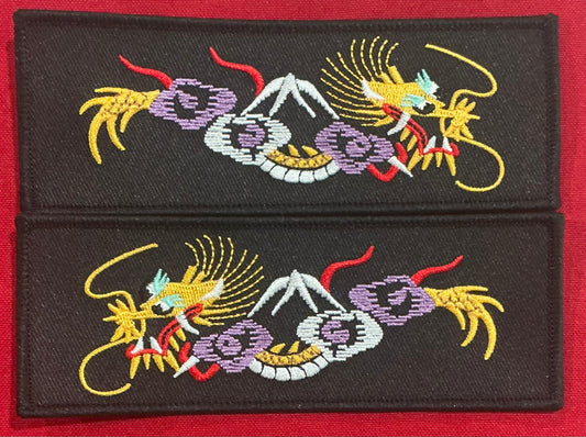Golden White Dragon w/Mountain