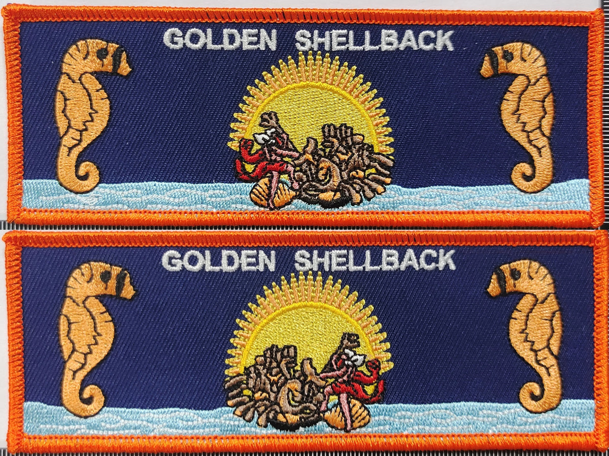 Golden Shellback Inciation Us US Navy Golden Shellback Patch – Crossing The Equator Military ...