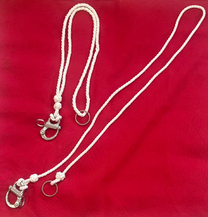 White Cotton Knife / Marlinespike Lanyard USN/USCG