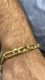 Bracelet 18k yellow gold 9mm 8 inch