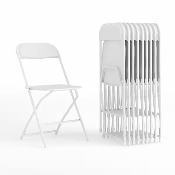 Event / Ceremony White Foldable Chairs