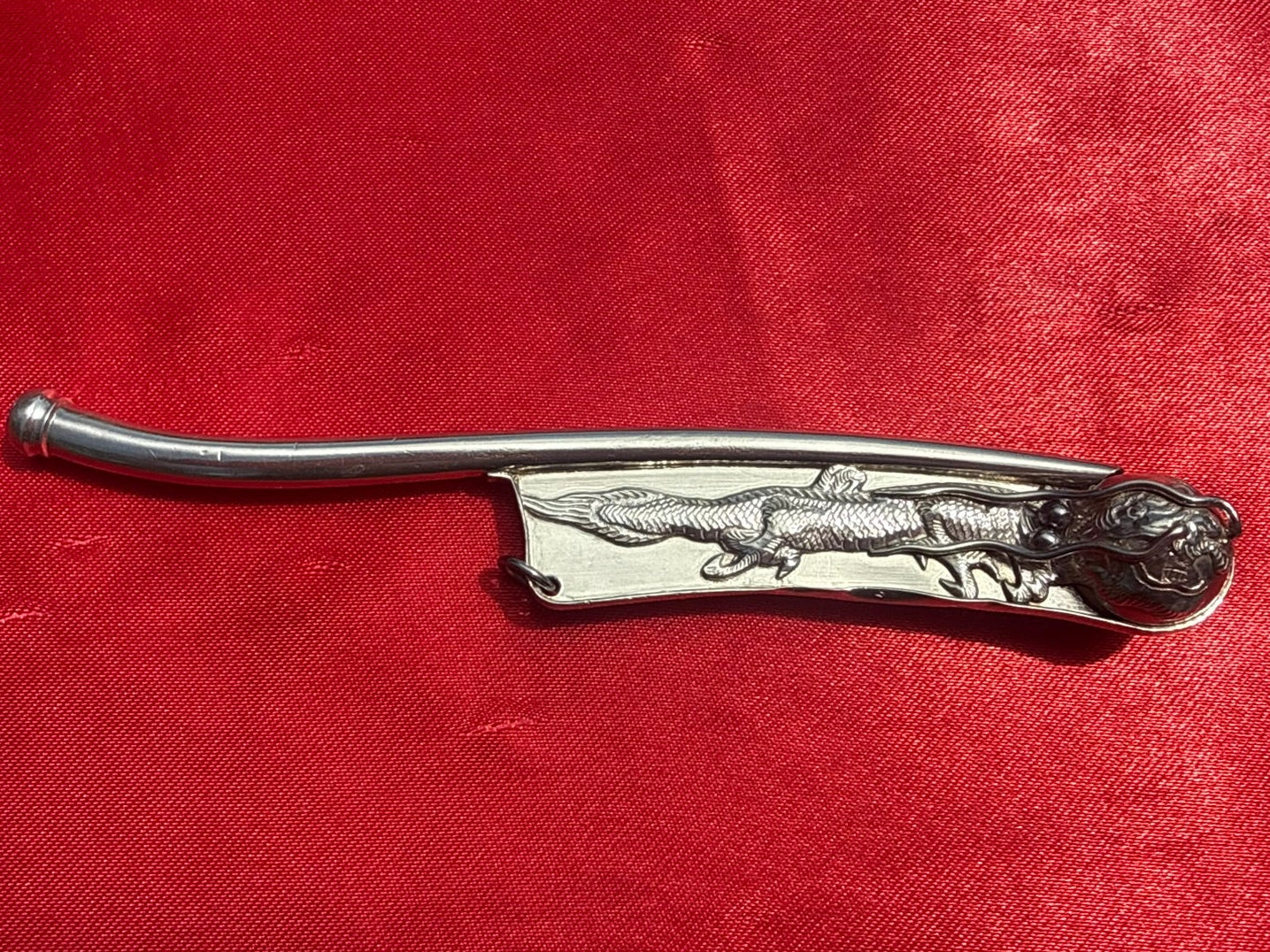 Bosun Whistle Smoke Breathing Dragon Nose Dragon Sterling 3 Dimensional Sterling Silver
