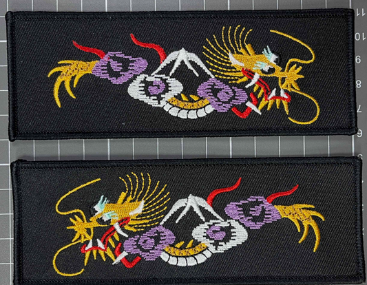 Golden White Dragon w/Mountain