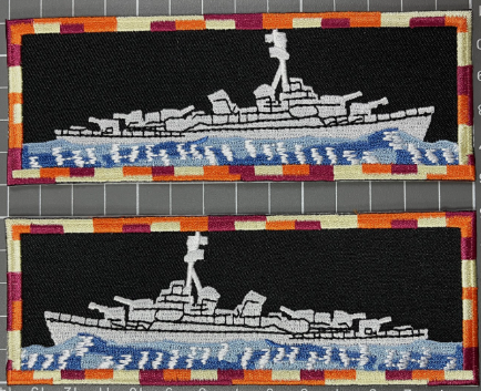 Battleship Red Border Liberty Cuff Set