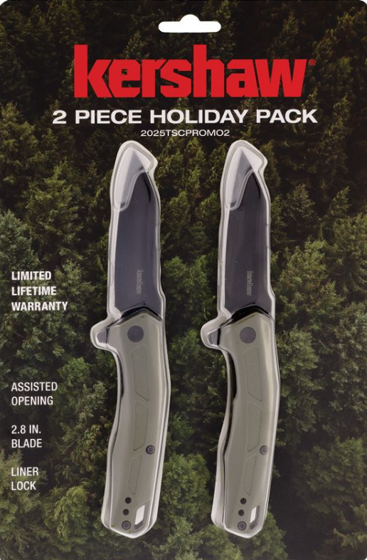 Kershaw 2pc Holiday Pack Linerlock A/O KS7018