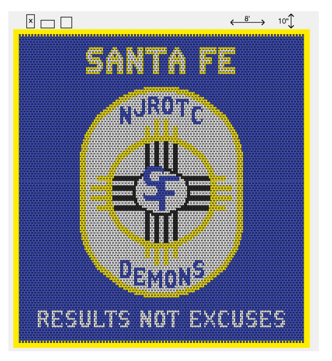 8x10  vinyl link mat