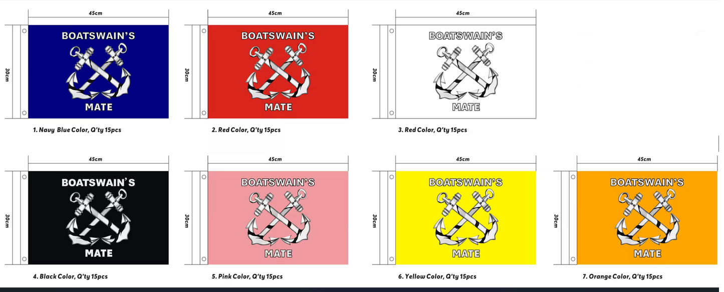 Boatswain's Mate Flag 12 in x 18 in