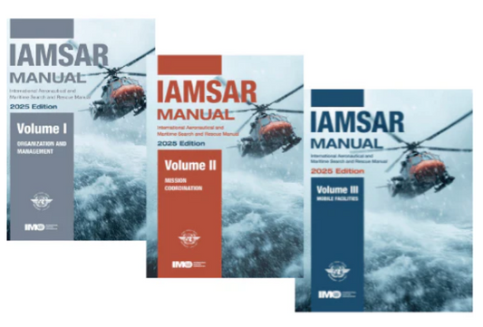 IAMSAR MANUAL Set Volumes I, II, & III 2025 EDITION