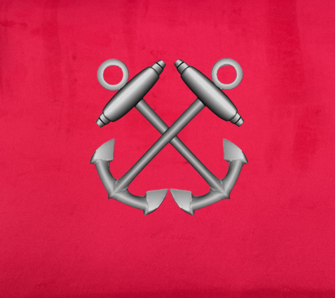 Crossed Anchors Vinyl Stickers