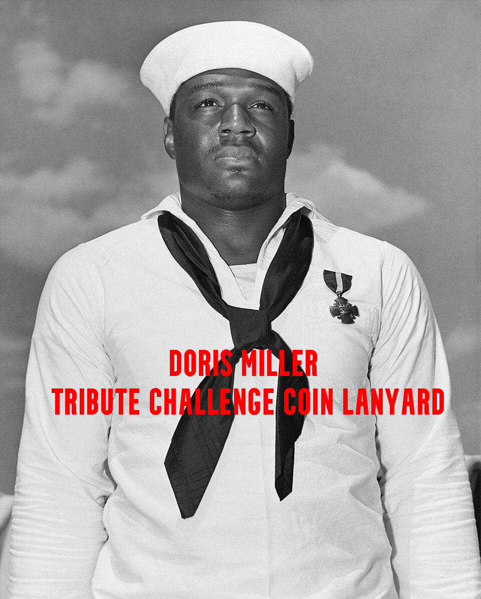 Doris Miller Tribute Challenge Coin Lanyard