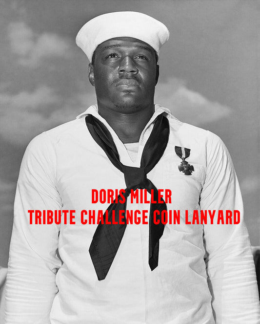 Doris Miller Tribute Challenge Coin Lanyard