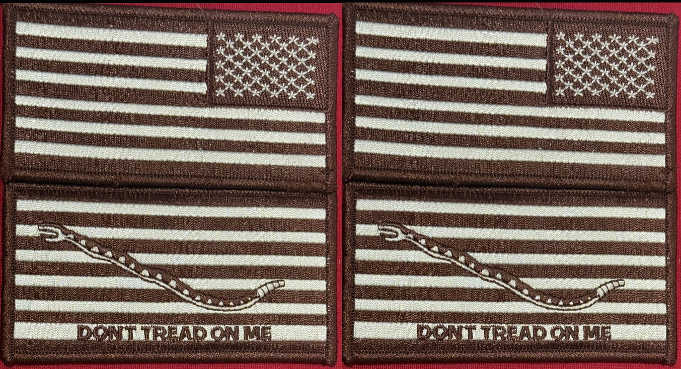 NWU Type II Flag Patches Embroidered Set