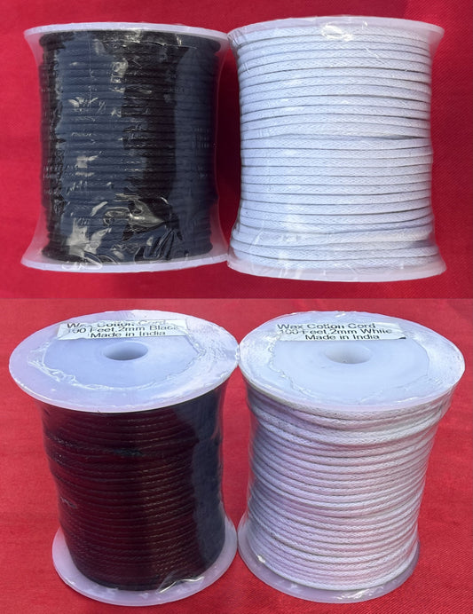 Boatswain's Mate Waxed Lanyard Line 100 FT 2mm