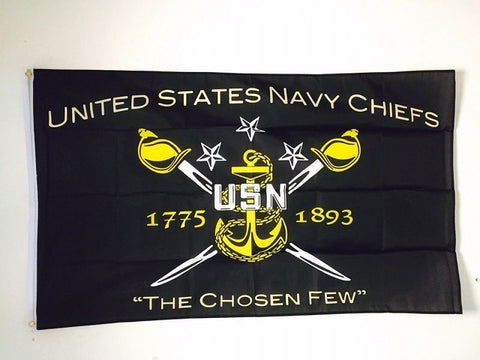 USN NAVY CHIEFS FLAG