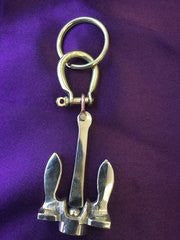 Large Brass ANCHOR KEYCHAIN