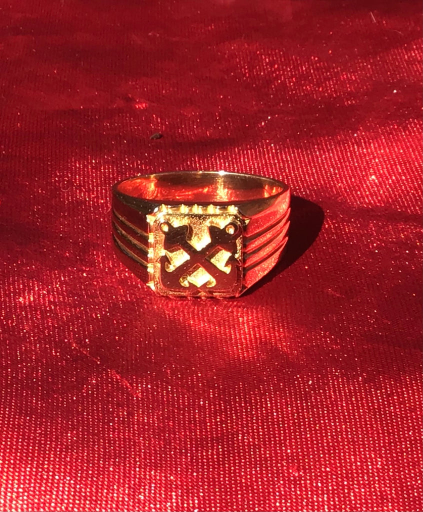 Boatswain's Mate Ring 18K Yellow Gold Soo Style The Boatswain's Mate