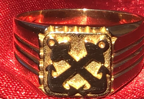 BOATSWAIN'S MATE RING 18K YELLOW GOLD MARY SOO STYLE