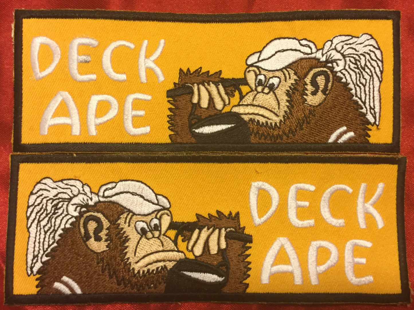 ORANGE DECK APE LIBERTY CUFF SET.