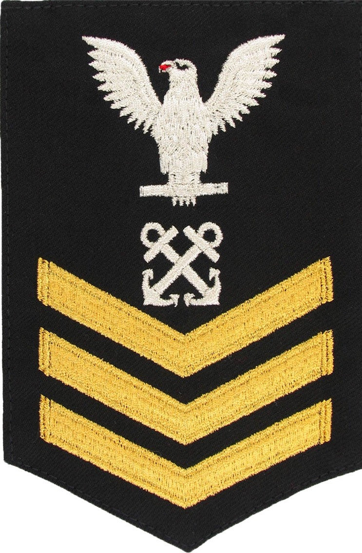 Boatswain's Mate Petty Officer Dress Uniform Rating Badge Patch