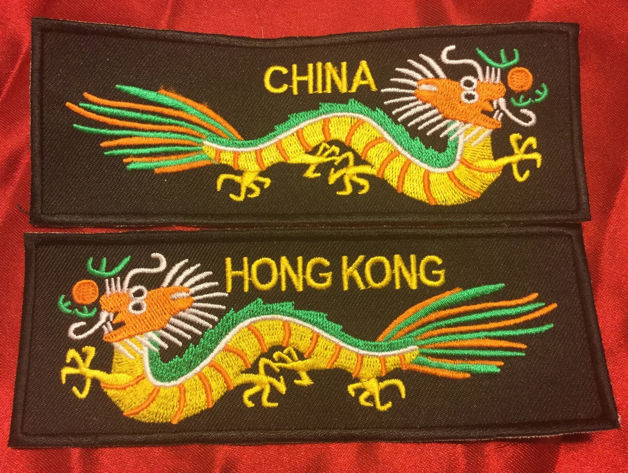 YELLOW BODY GREEN BACK HONG KONG CHINA LIBERTY CUFF SET