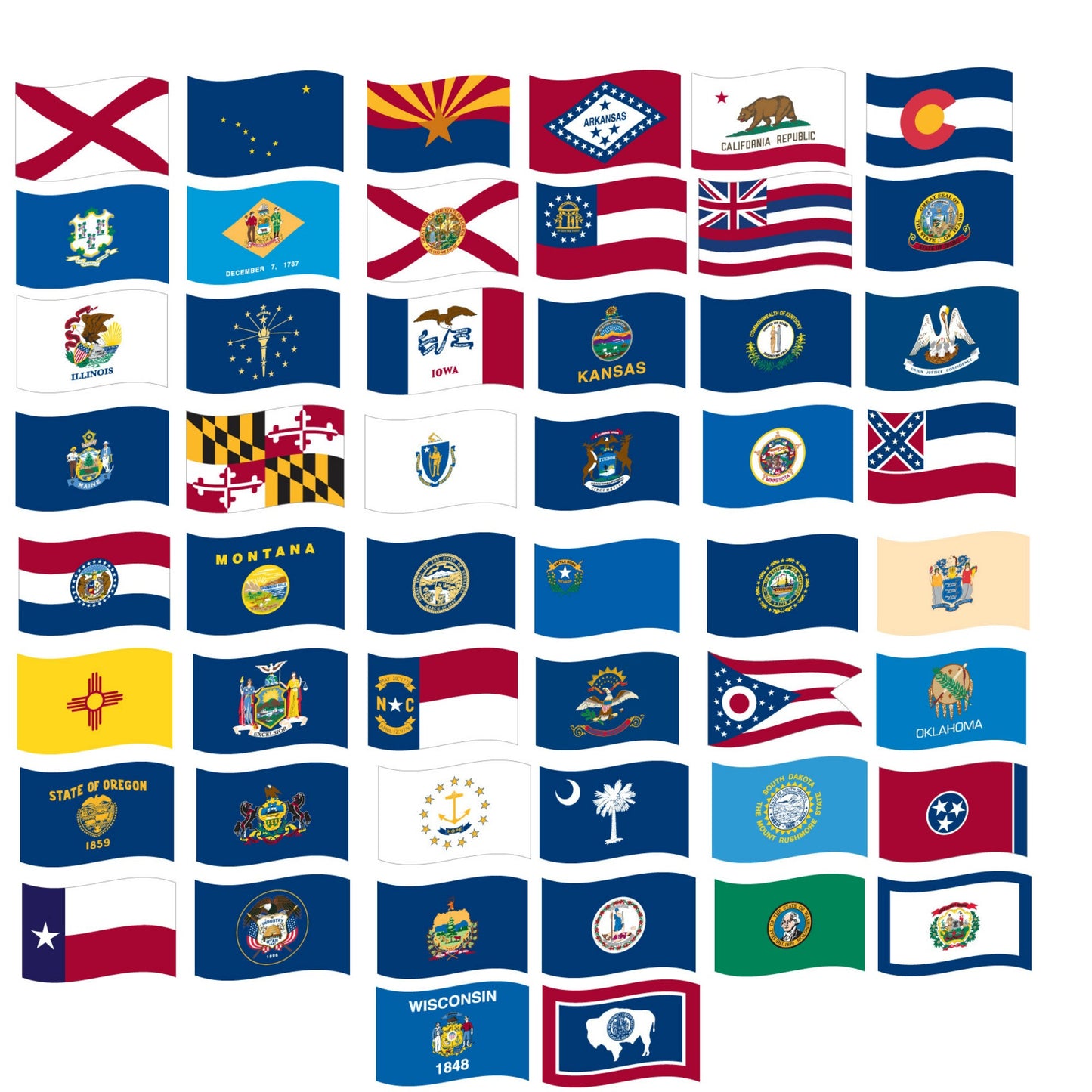 State Flags 4 x 6 FT Nylon Indoor/Outdoor Flag